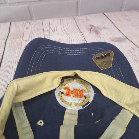 JR Cigar Men's Blue Strapback Tobacco Leaf with Bottle Opener underbill Hat Cap - Picture 6 of 9